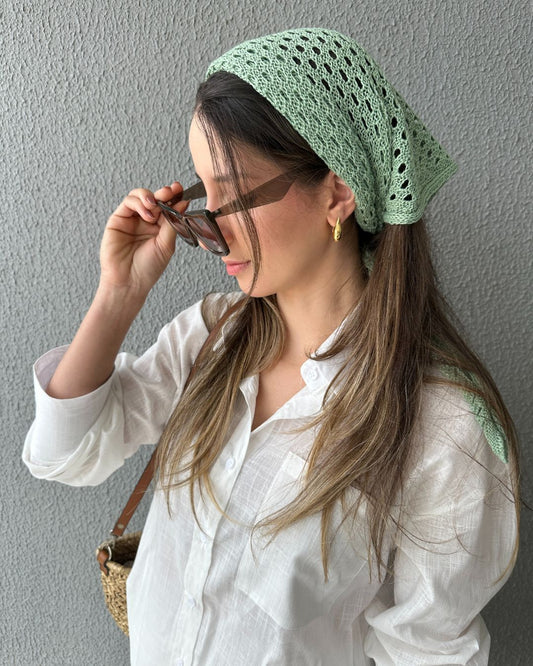 Lenço de Tricô Oliva