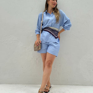 Conjunto de Short e Camisa Alfaiataria Romã