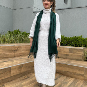 Conjunto Tricô Mescla Areia Orquídea
