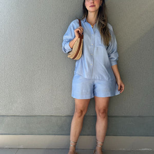 Conjunto de Short e Camisa Alfaiataria Romã