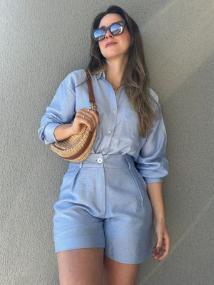 Conjunto de Short e Camisa Alfaiataria Romã