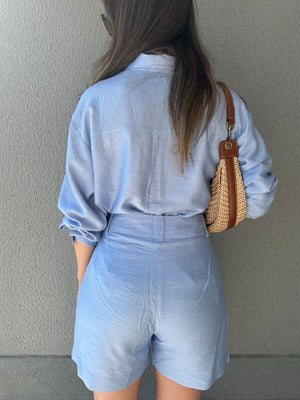 Conjunto de Short e Camisa Alfaiataria Romã