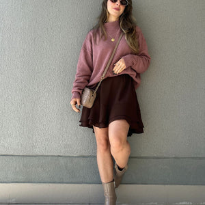 Vestido Marrom Boho Café