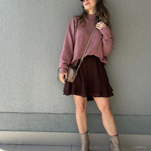 Vestido Marrom Boho Café