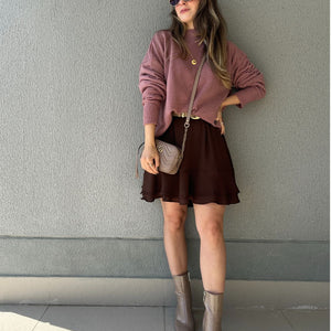 Vestido Marrom Boho Café