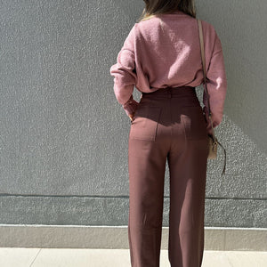 Calça Alfaiataria Wide Leg Cacau