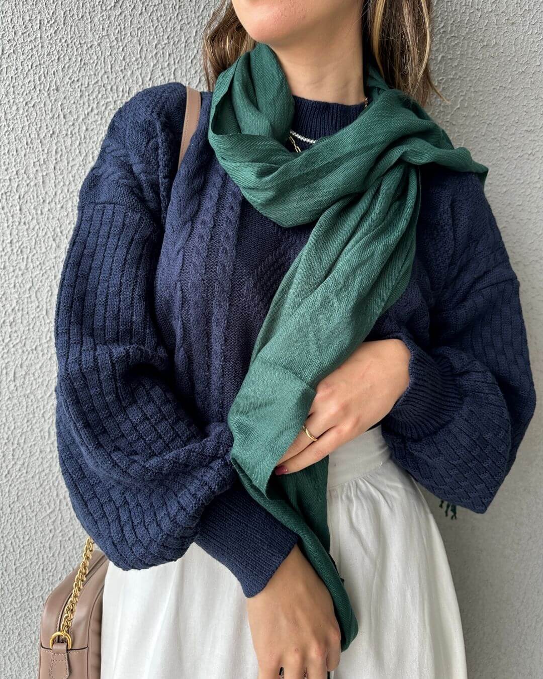 Pashmina Verde Oliva