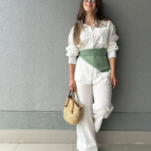 Lenço de Tricô Oliva