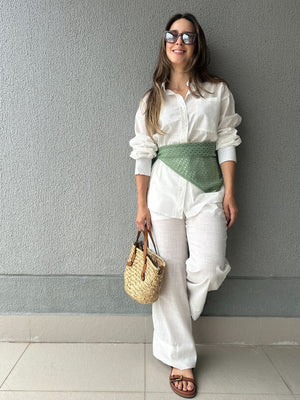 Lenço de Tricô Oliva