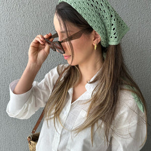 Lenço de Tricô Oliva