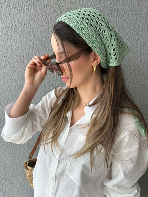 Lenço de Tricô Oliva