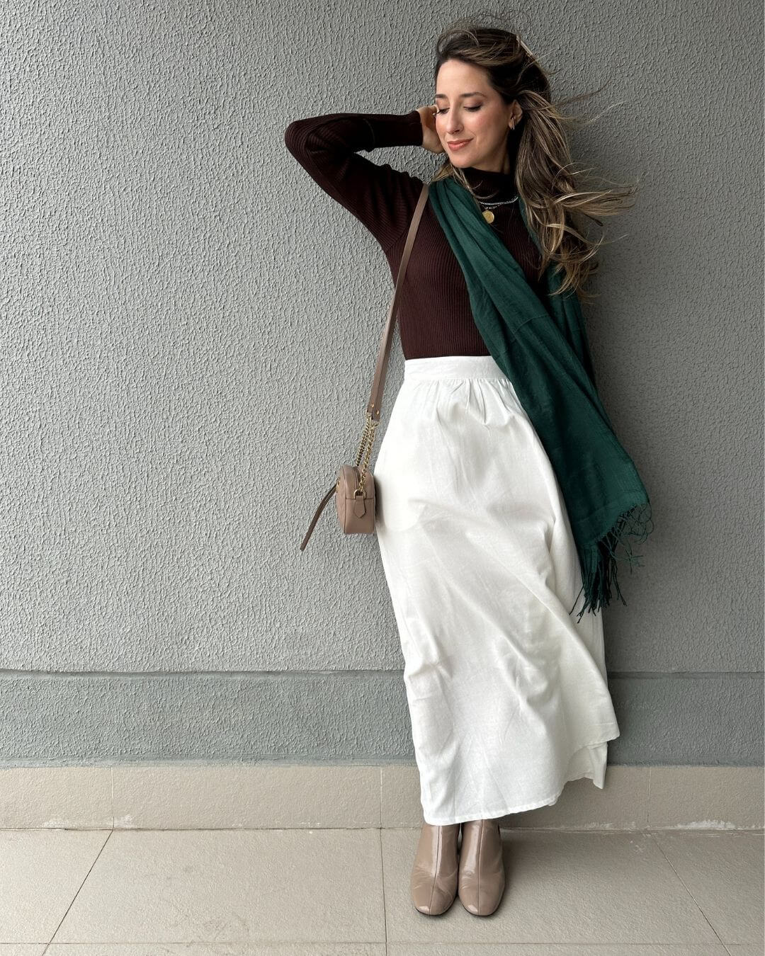 Pashmina Verde Oliva