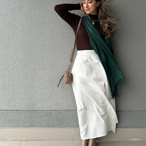 Pashmina Verde Oliva