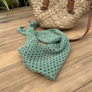 Lenço de Tricô Oliva