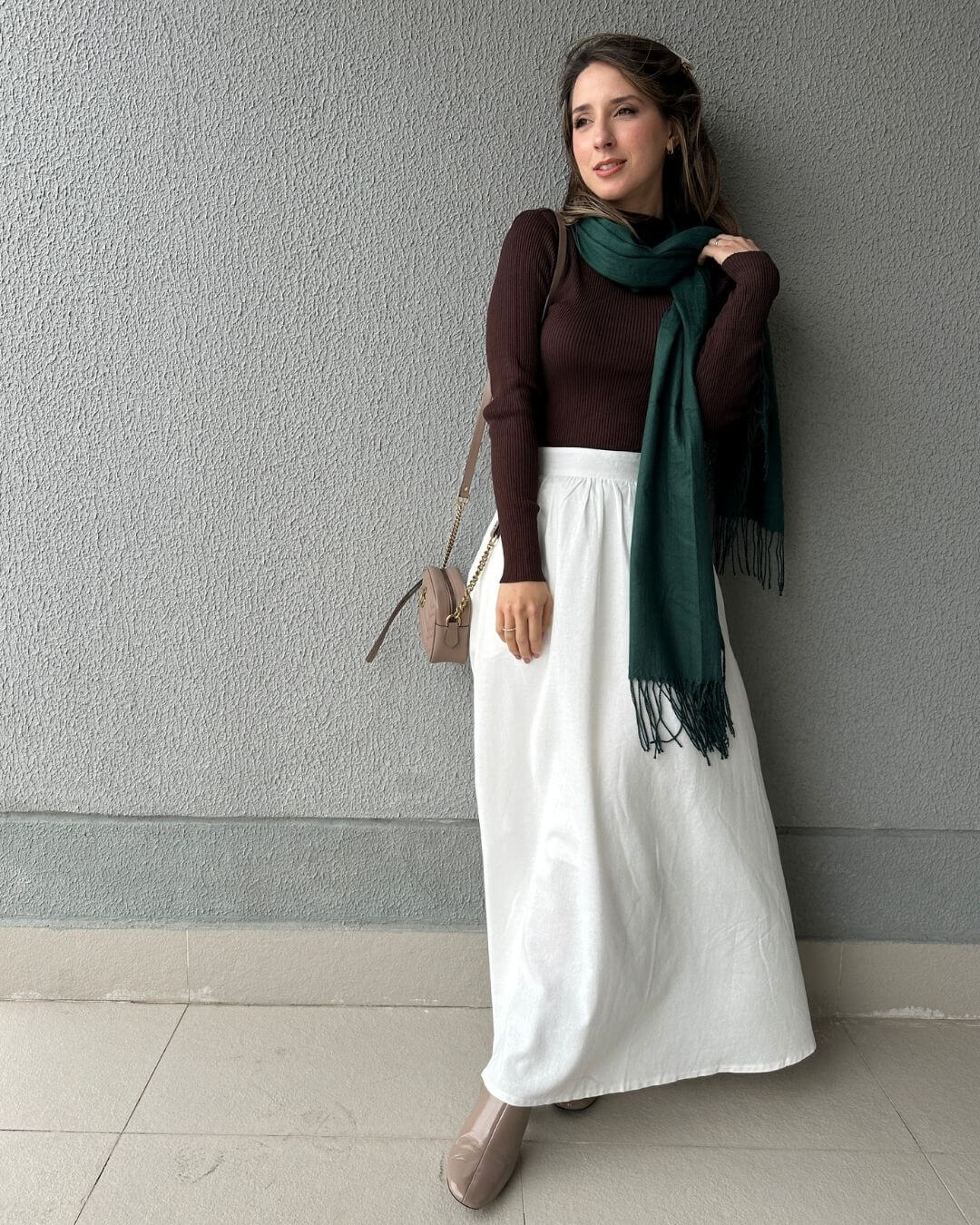 Pashmina Verde Oliva