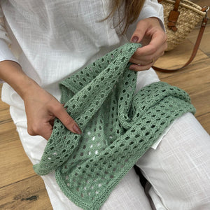 Lenço de Tricô Oliva