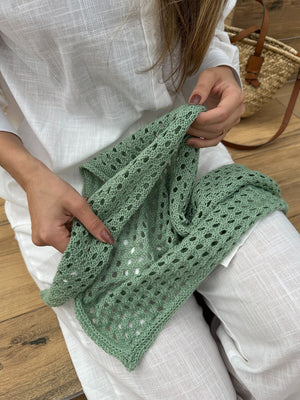 Lenço de Tricô Oliva