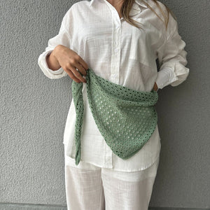 Lenço de Tricô Oliva