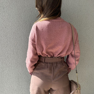 Short Alfaiataria Marrom com Faixa Gengibre