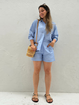 Conjunto de Short e Camisa Alfaiataria Romã